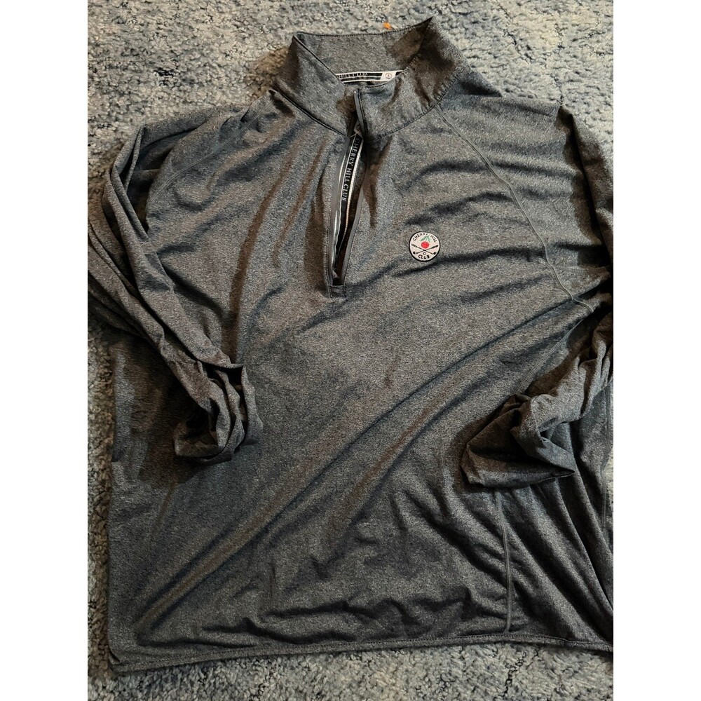 Men's Cherry Hill Golf Club Levelwear 1/4 Zip Pullover XXL - Grey